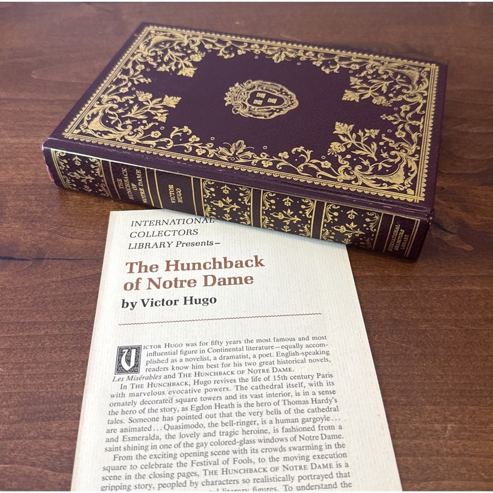 The Hunchback of Notre Dame Victor Hugo Classic Gold Tooled Hardcover ICL